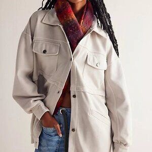 016  Free People We The Free Dawson Chore Jacket Nimbus Cloud NWOT Size X Large